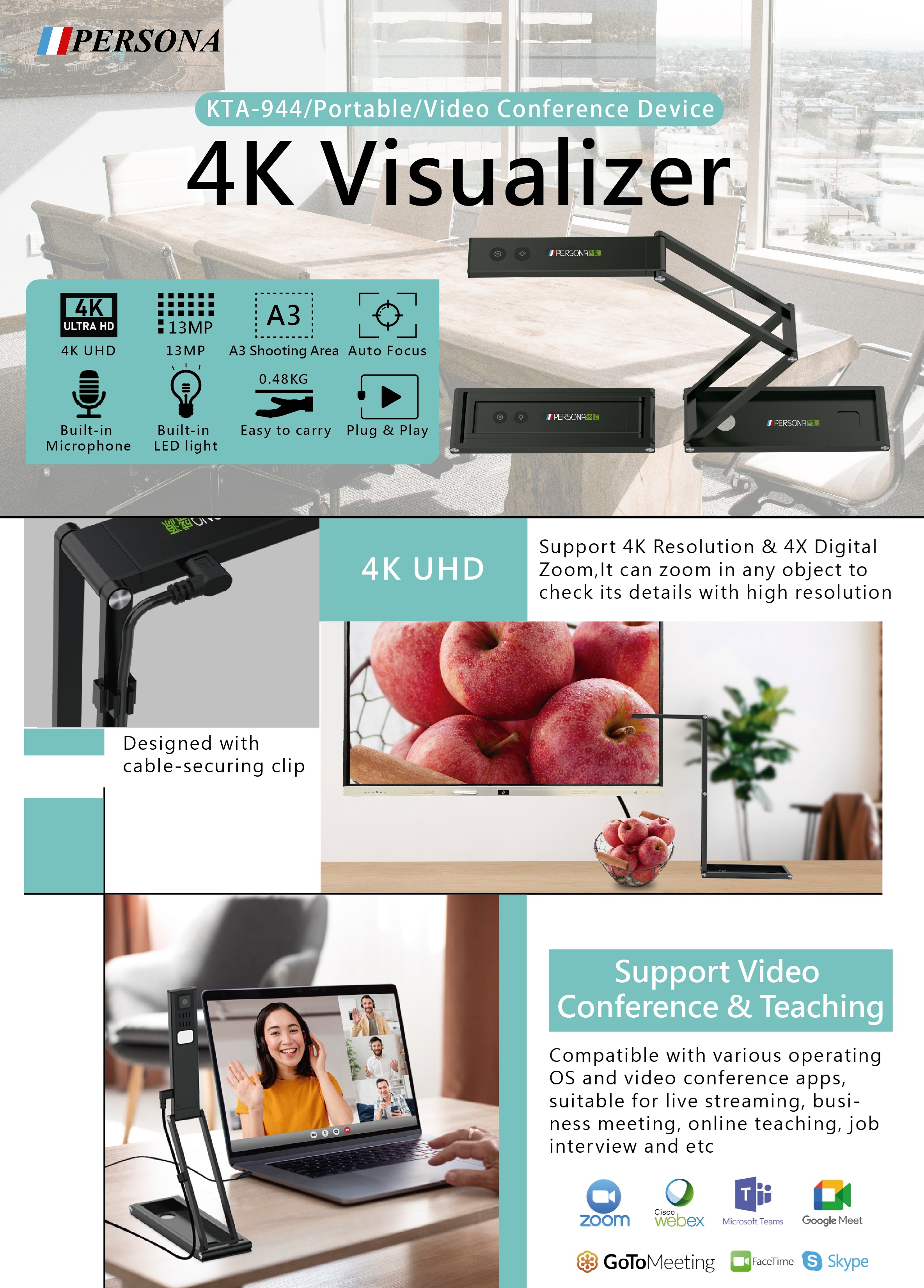 KTA KTA PLUS Touch screen panel Video Wall Smart Pnael Rich Source PERSONA