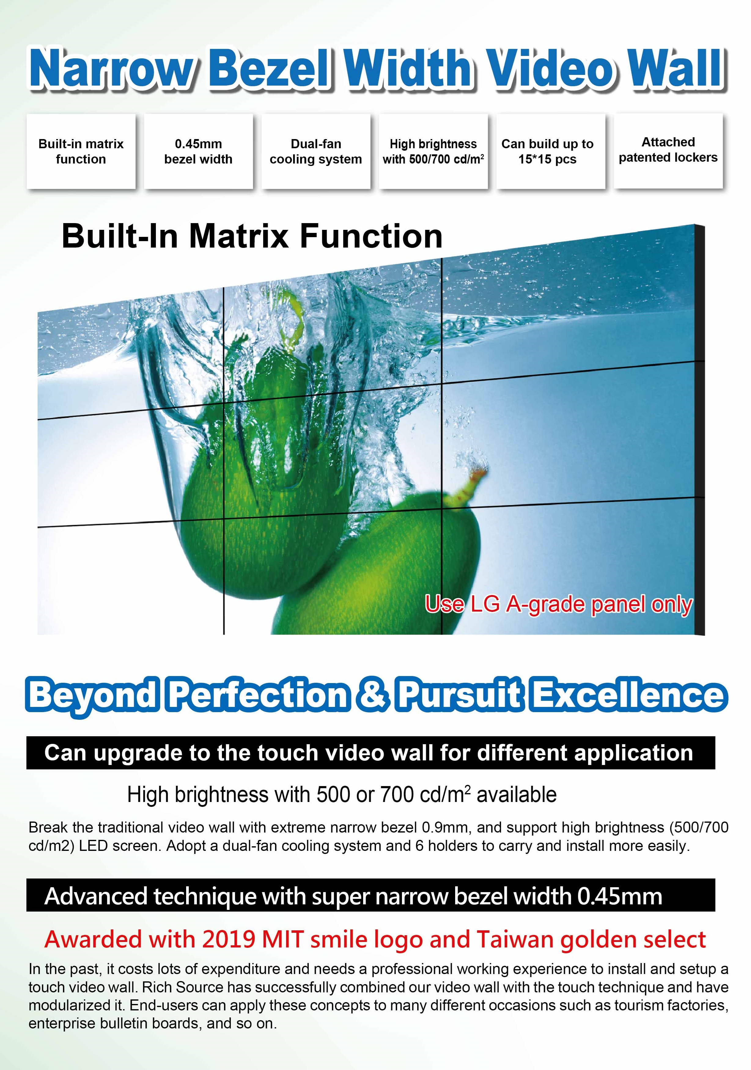 KTA KTA PLUS Touch screen panel Video Wall Smart Pnael Rich Source PERSONA