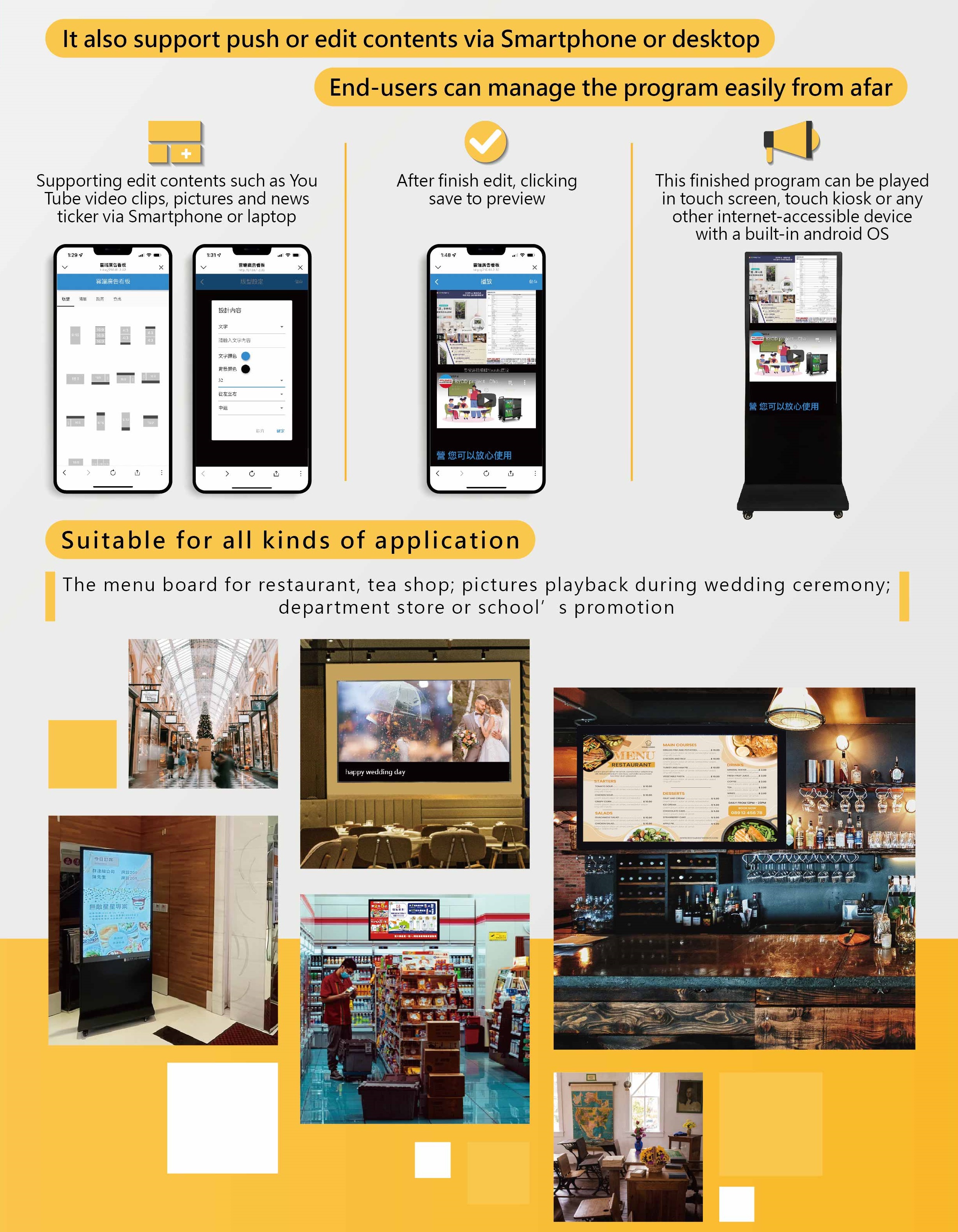 Rich Source, PERSONA, CSKIOSK WEB, Advertisement Software, Digital Signage Software